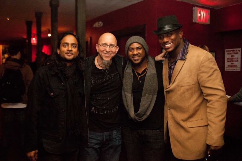 Arjun pictured with Jeff Coffin from Dave Matthews Band